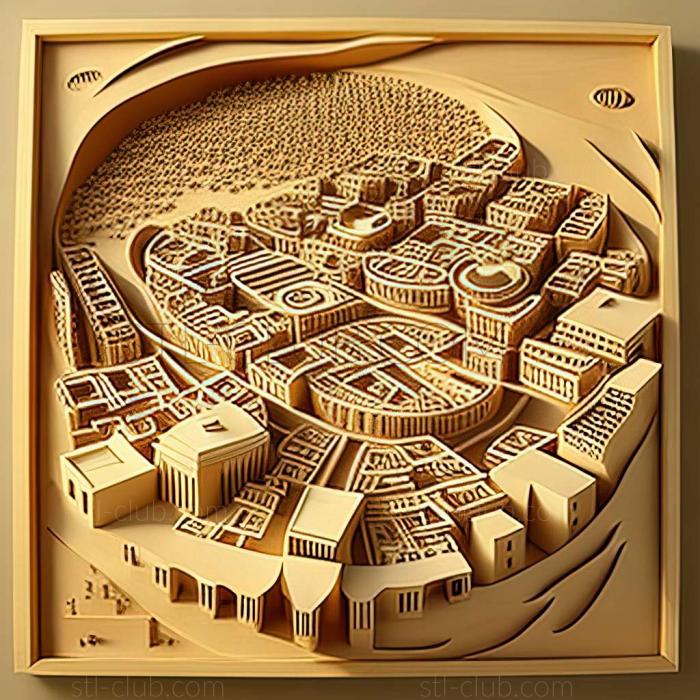 3D model Jizan Economic City in in Saudi Arabia (STL)